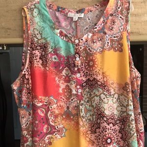 Spense vibrant colorful tank top